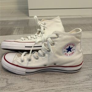 Converse White High-Top Sneakers Classic Canvas Design